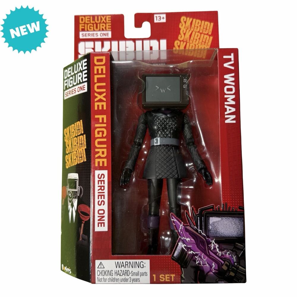 New Skibidi Toilet TV Woman 6" Deluxe Action Figure Series One Collectible Gift